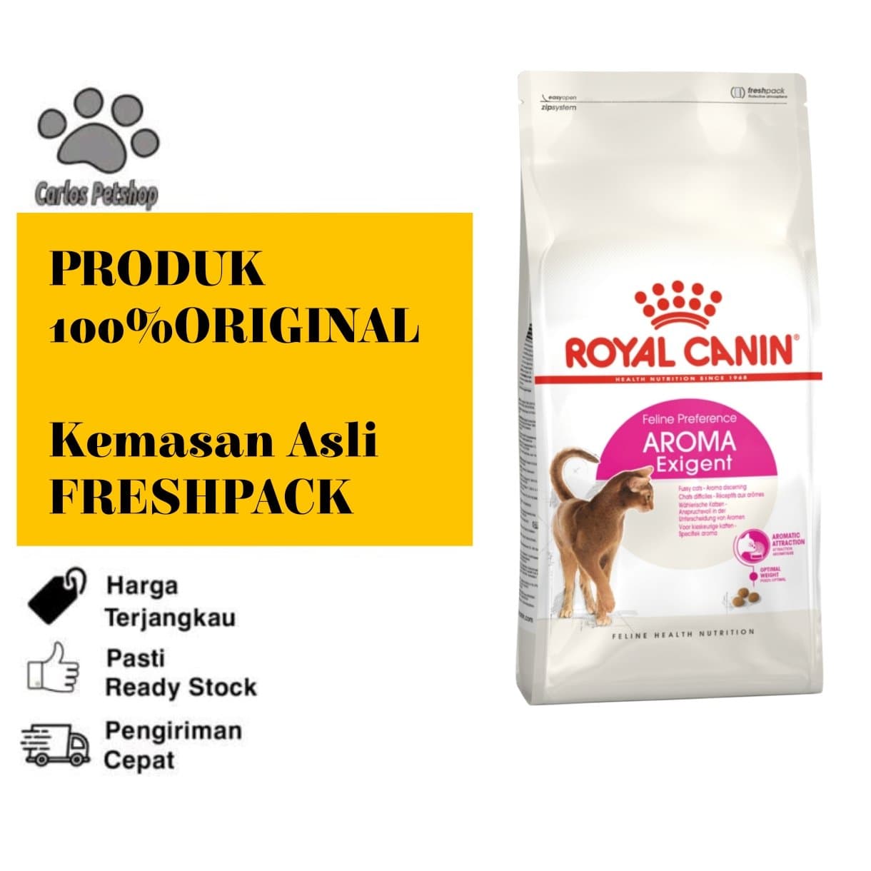 Royal Canin Aroma Exigent - Makanan Kucing Kering Freshpack