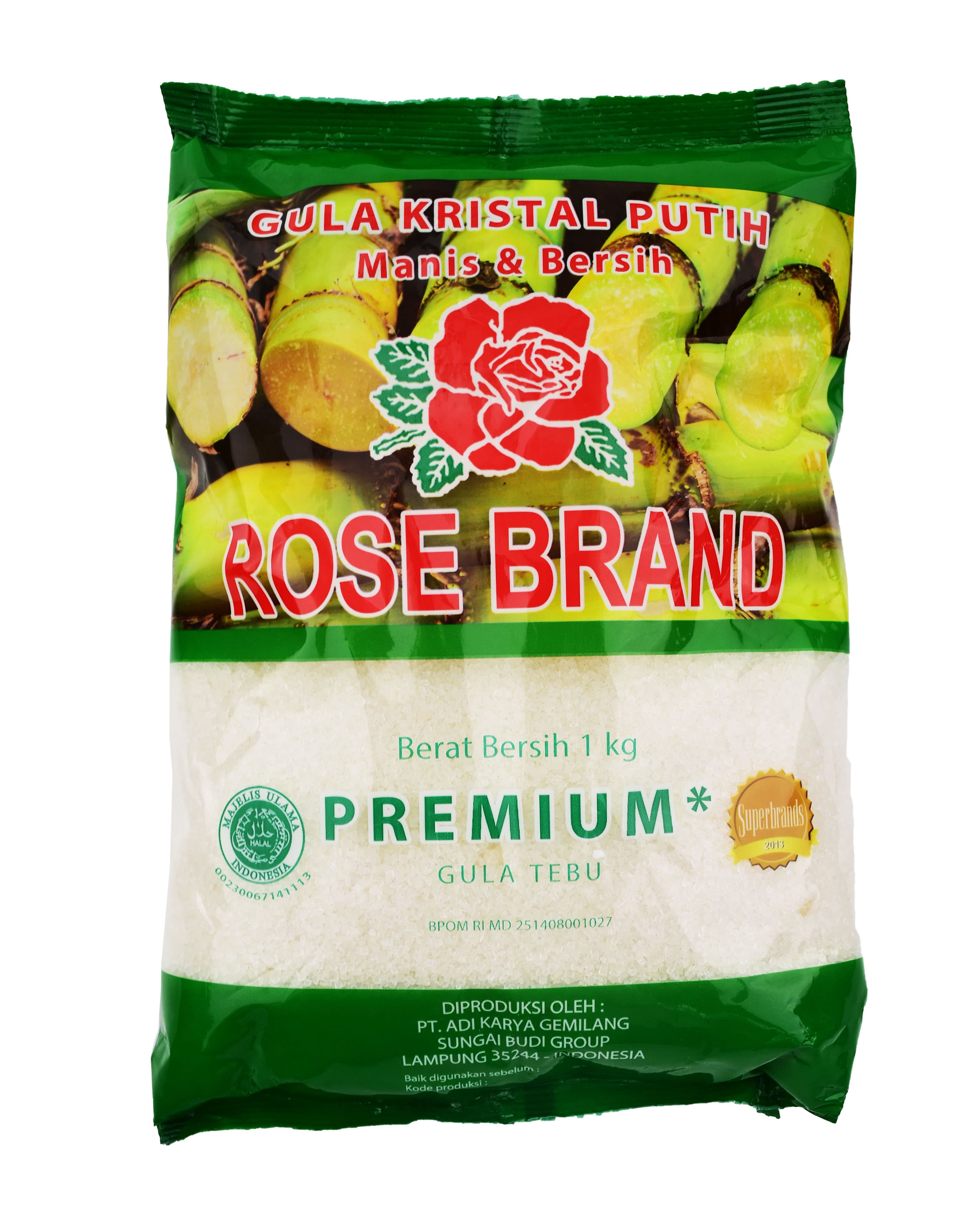 Gula Rose Brand 1 kg - Gula dari Tebu Asli Tanpa Pemanis Buatan