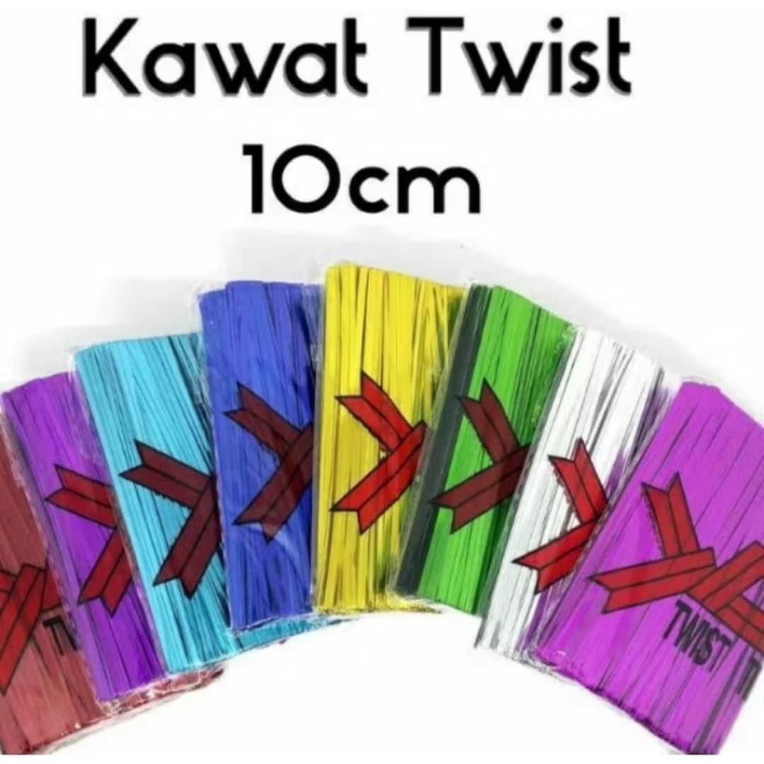 [50 pcs] kawat twist 10 cm pengikat plastik godiebag
