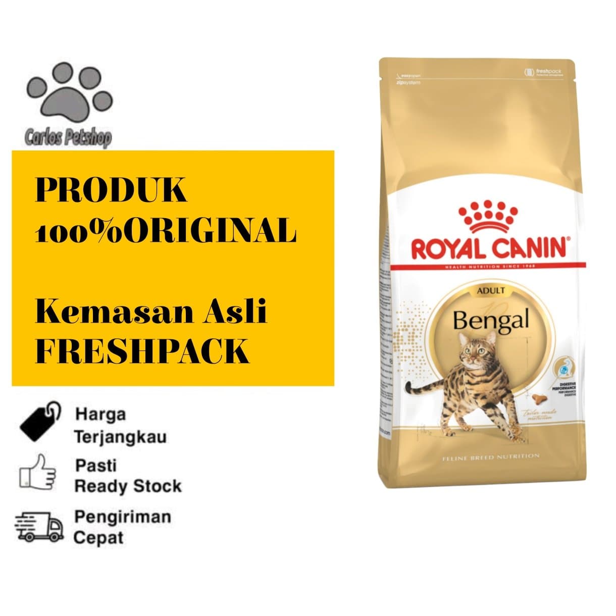 Royal Canin Bengal Adult - Freshpack Nutrisi Optimal