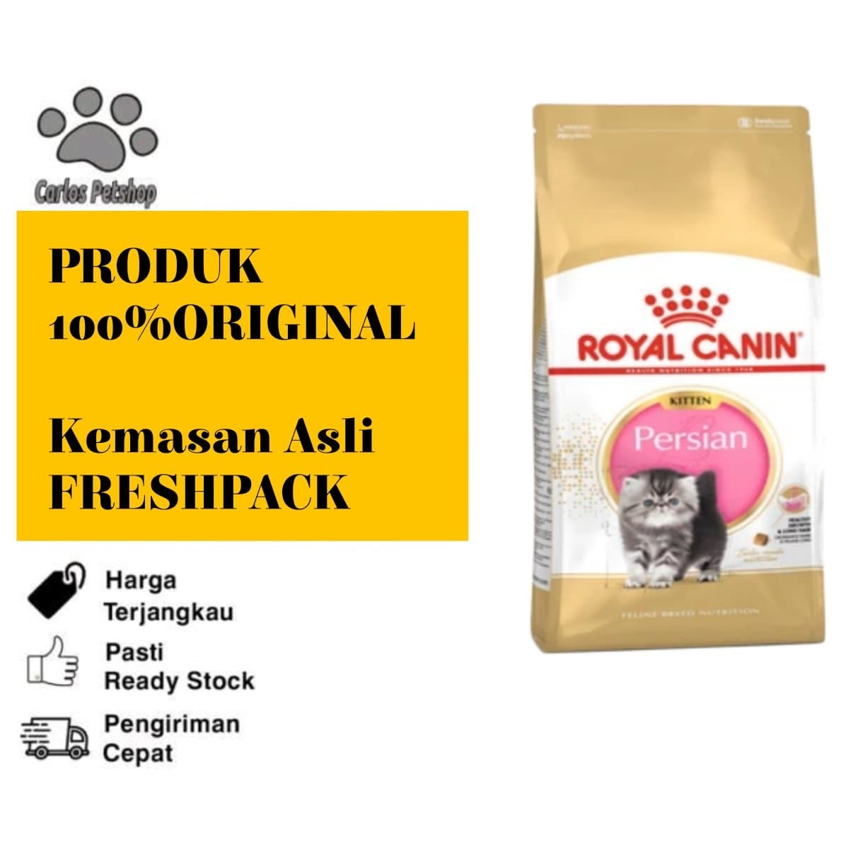 Royal Canin Persian Kitten Makanan Kucing Kering - Freshpack