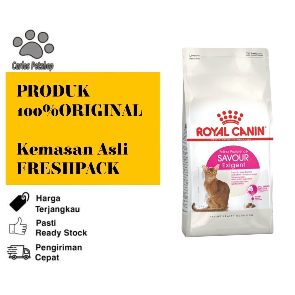 Royal Canin Savour Exigent - Makanan Kucing Kering Freshpack
