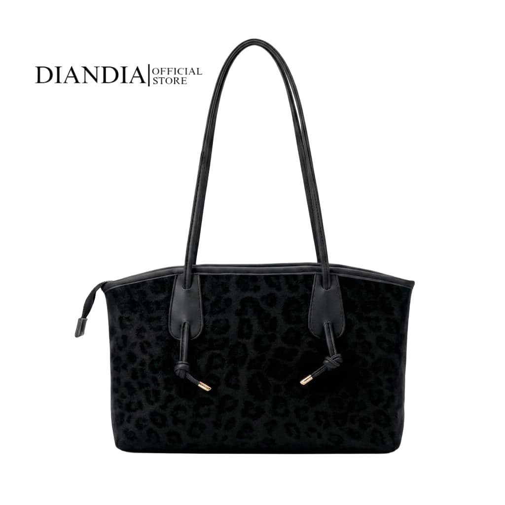 Diandia - Tas Wanita DEANA Shoulder Bag Tote Bag Tas Bahu Wanita Motif Leo Pard Gaya Korea Modis Desain Niche Trendy