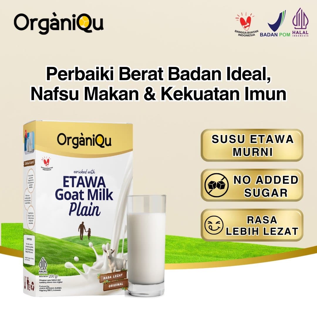 Etawa Goat Milk Premium Organiqu Plain