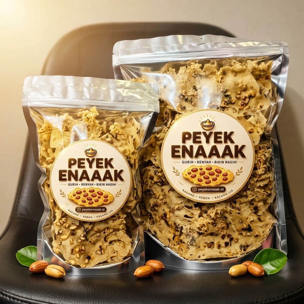 Peyek Enaaak Varian Kacang Tanah