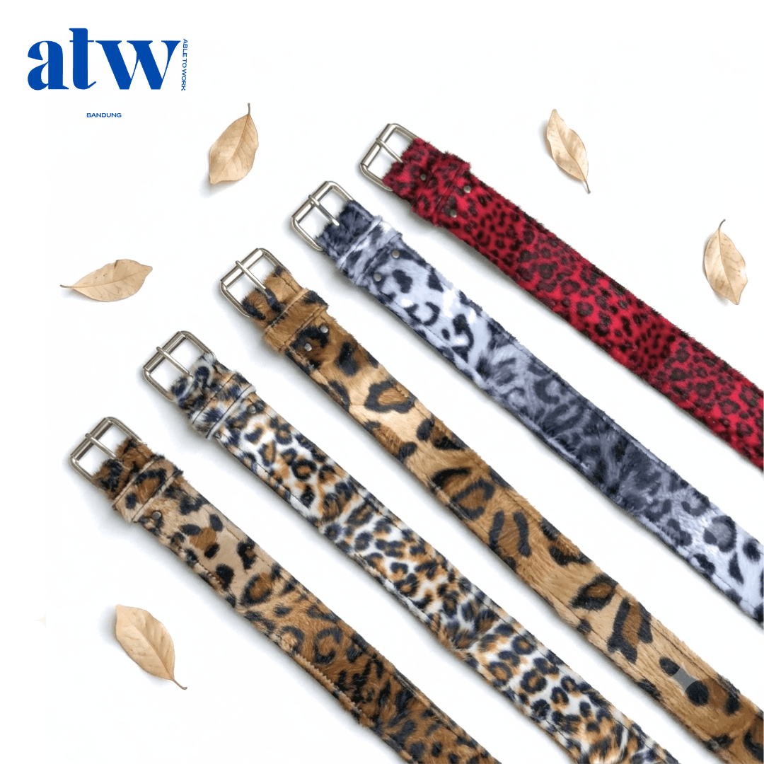 SABUK IKAT PINGGANG LEOPARD SKENA BLUDRU GLAMOUR MURAH