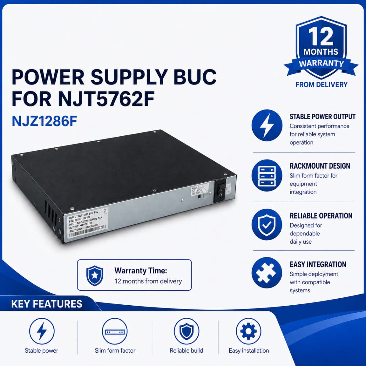 Power Supply BUC Indoor 150W AC/DC NJZ1286F