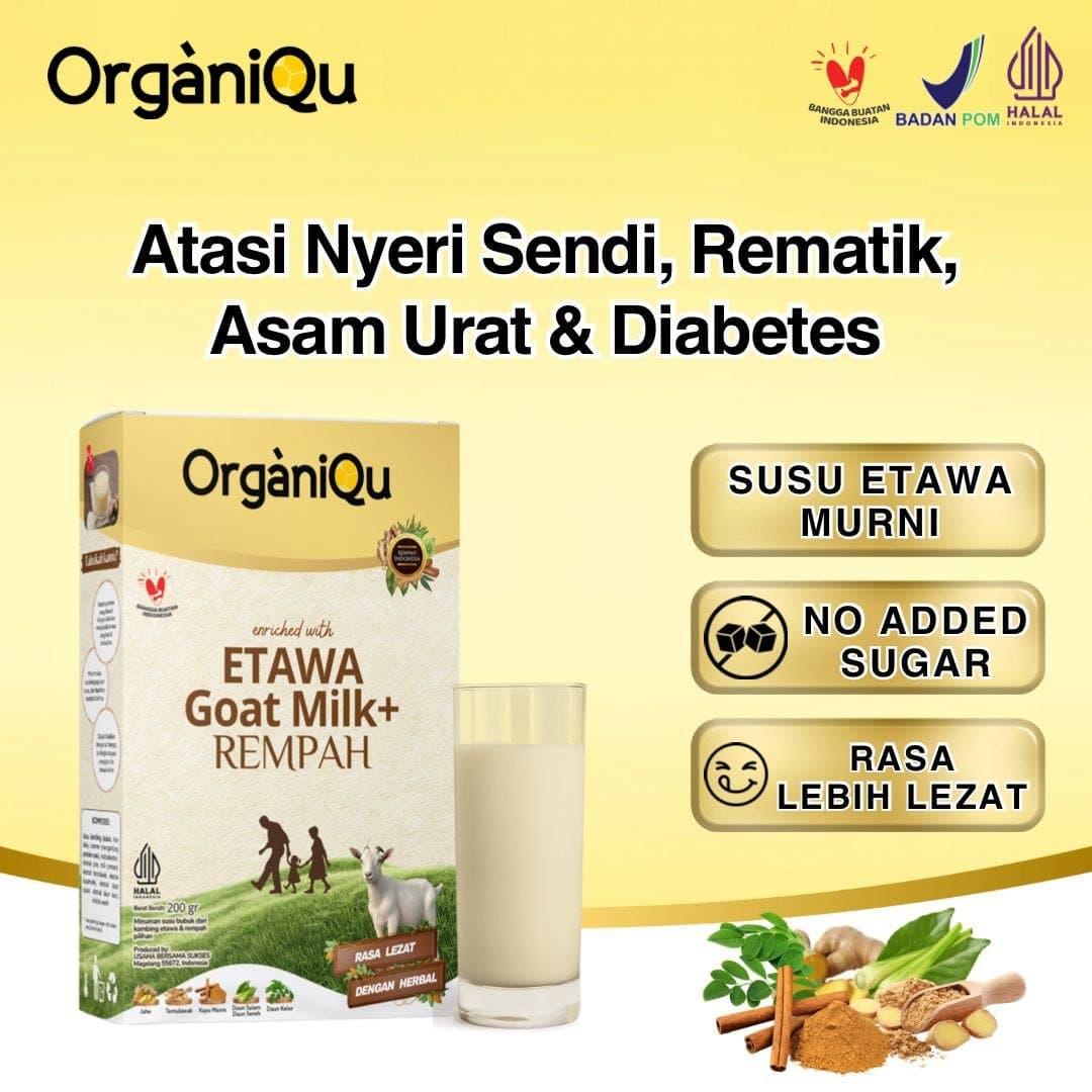 Etawa Goat Milk Premium Organiqu Rempah Gold