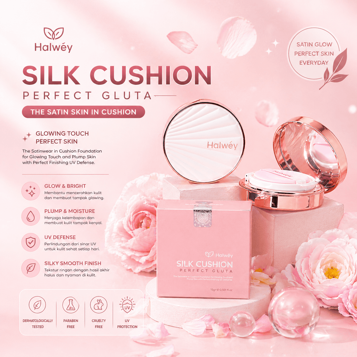 Silk Cushion Perfect Gluta SPF 50