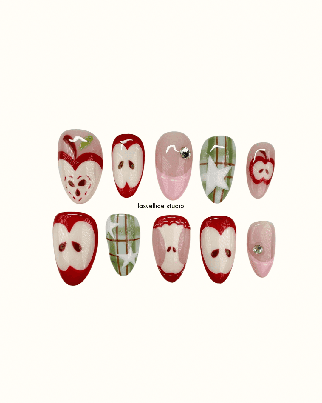 Press On Nails | Apple Picnic | Lasvellice Studio