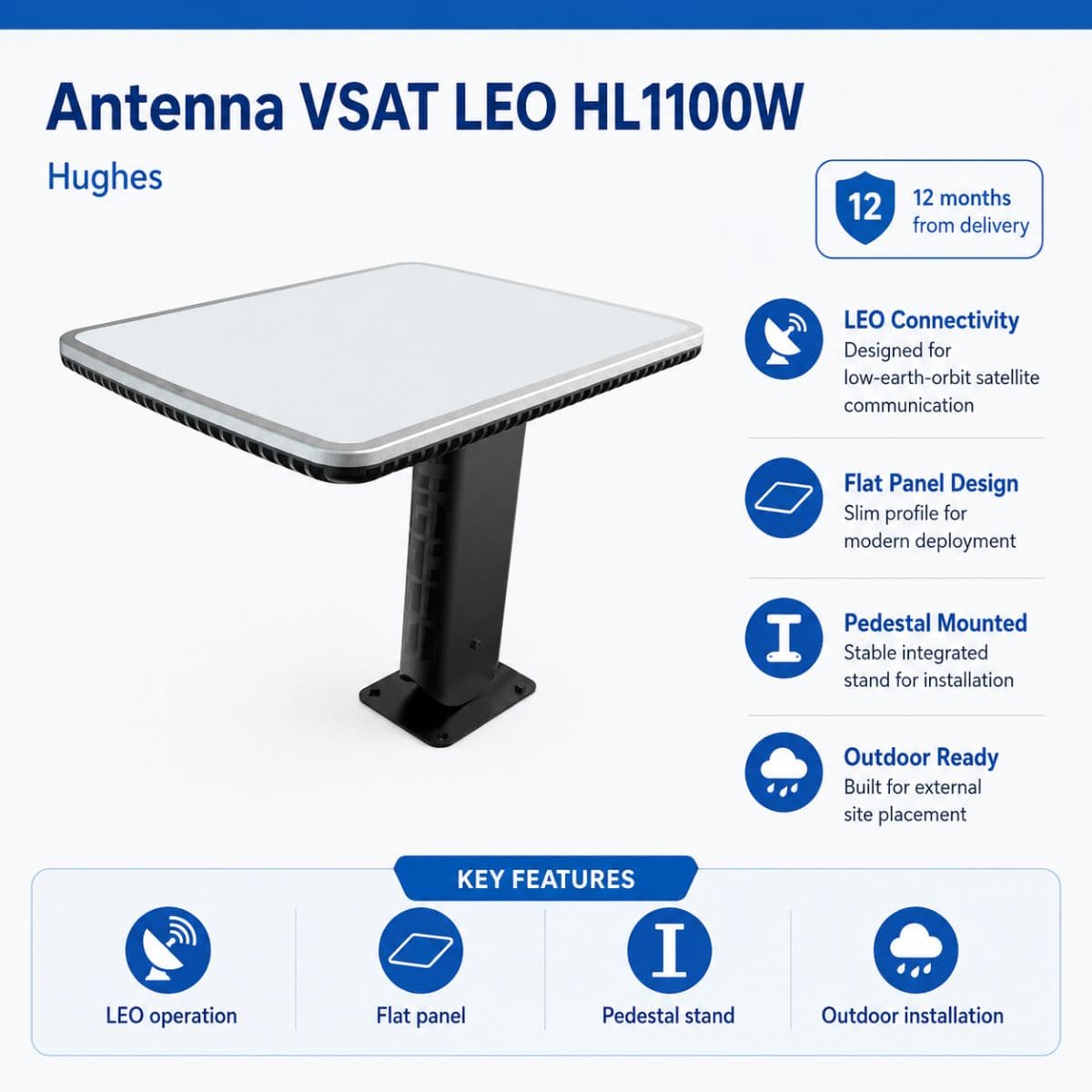 Antenna VSAT LEO HL1100W - Hughes Terbaik untuk Koneksi Stabil