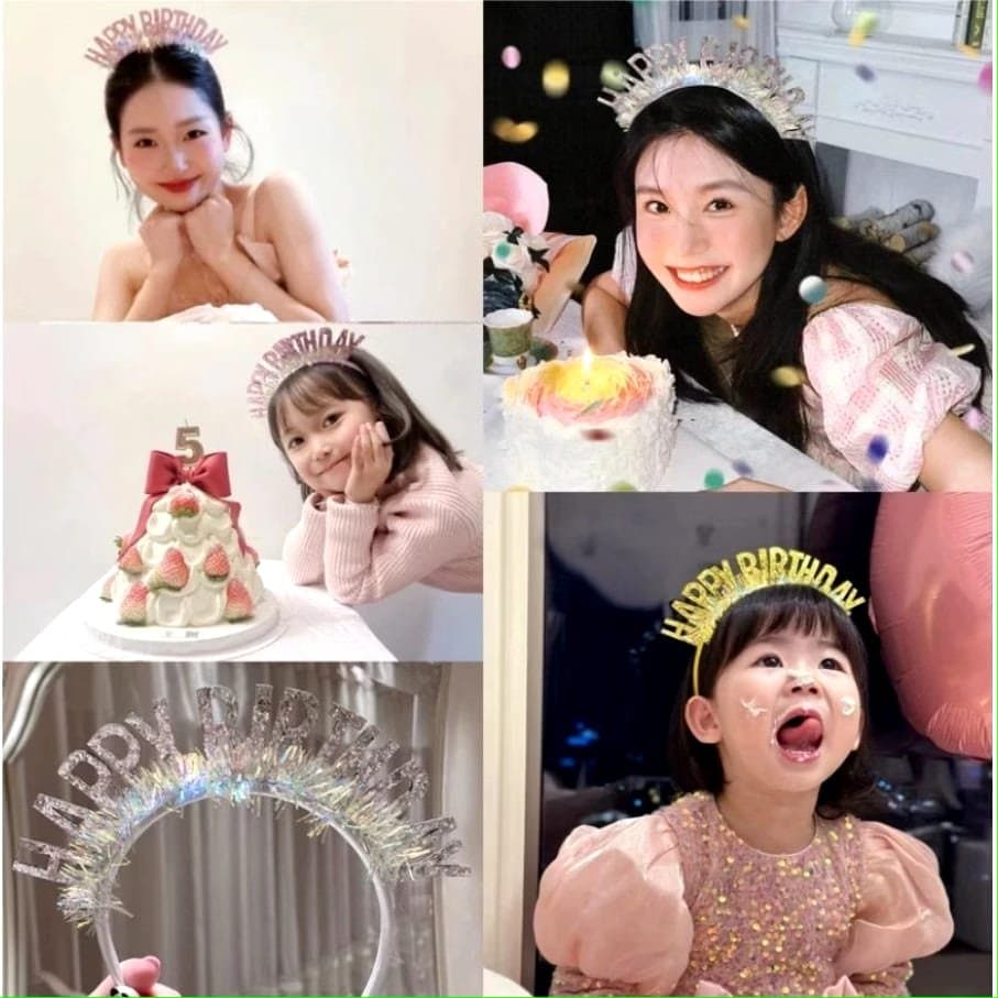 Bando Happy Birthday Bando Pesta Ulang Tahun untuk Anak dan Dewasa dengan Desain Menarik dan Nyaman