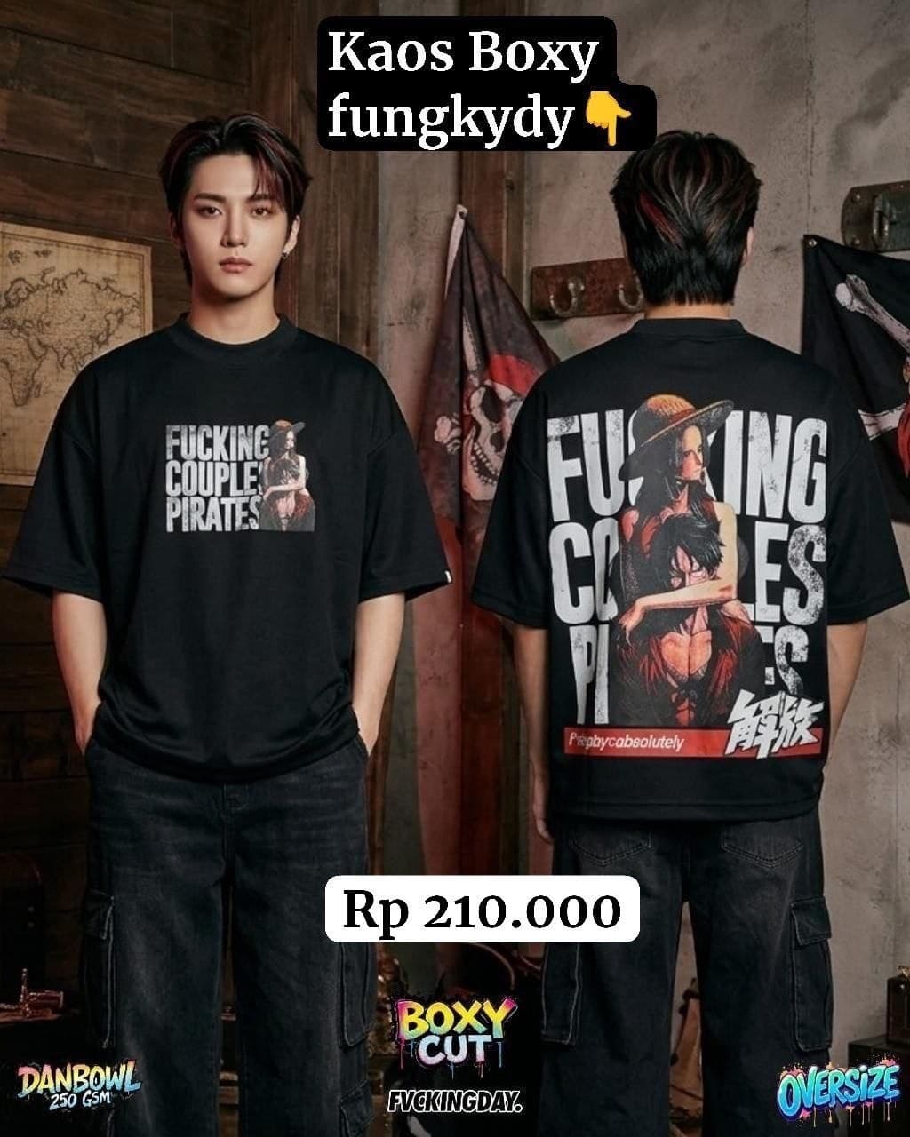 Kaos Boxy Pria Trendy