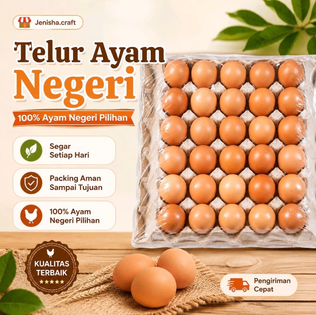 Telur Ayam Negeri 1KG Ayam Negeri Pilihan Segar Setiap Hari