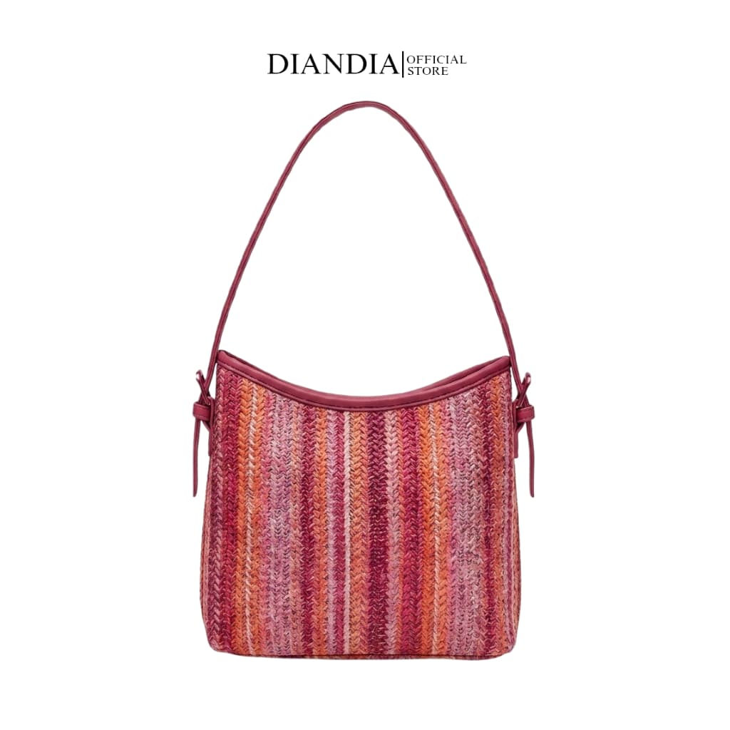 Diandia - Tas Wanita SYIFA Shoulder Bag Tote Bag Tas Sling Bag Tas Bahu Wanita Motif Salur Desain Niche Trendy