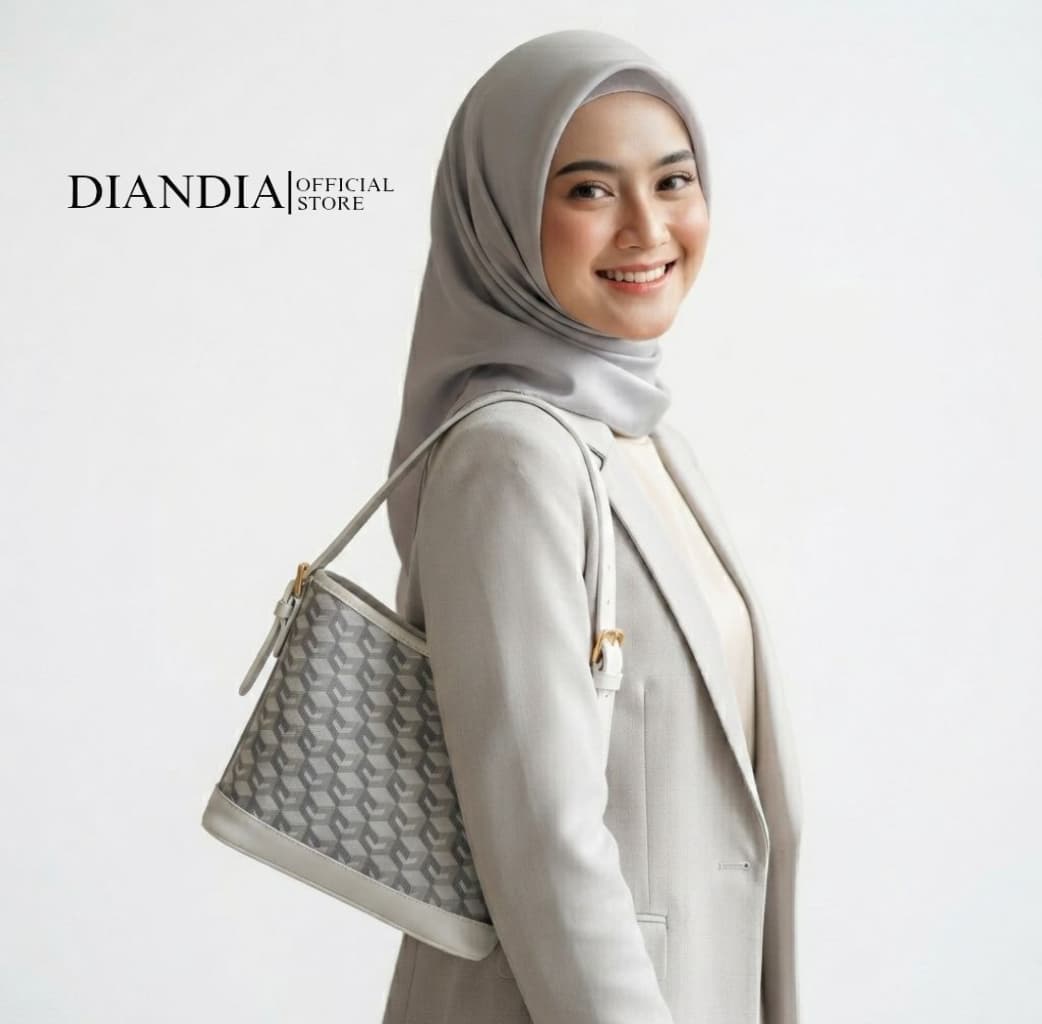 Diandia - Tas Wanita Tote Bag NAOMI Tas Bahu Wanita Shoulder Bag Tas Selempang & Bahu Wanita SlingBag Motif Desain Niche Trendy