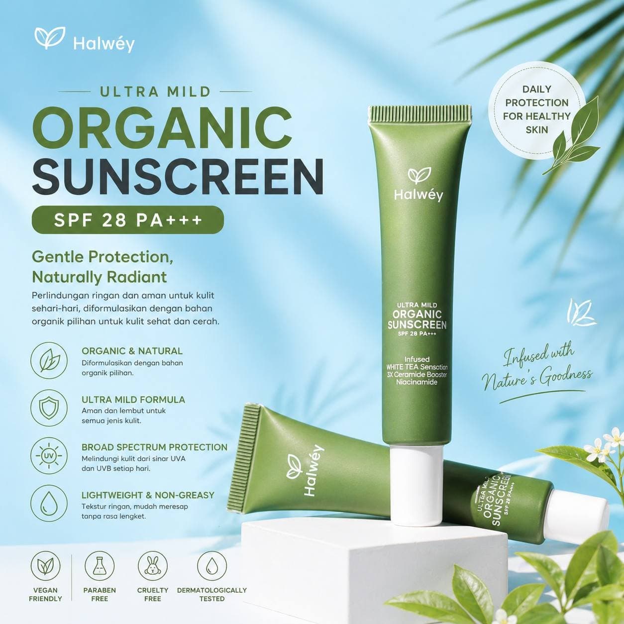 Organic Sunscreen Ultra Mild SPF 28 PA+++