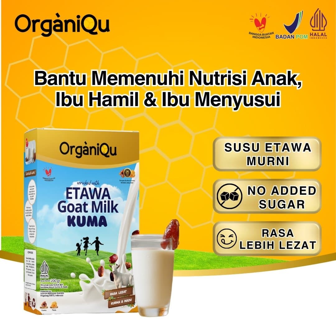 Etawa Goat Milk Premium Organiqu KuMa
