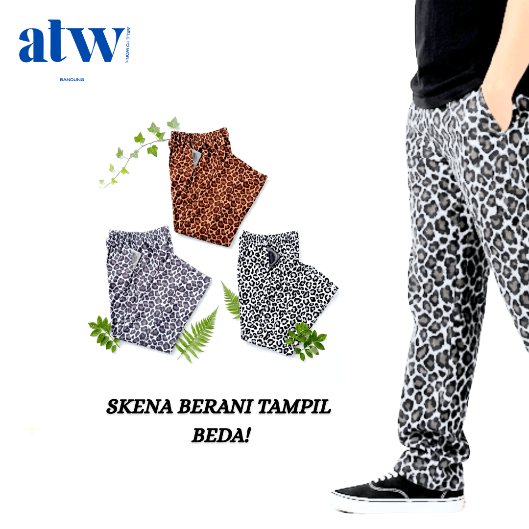CELANA KULOT BAGGY PANTs LEOPARD SKENA MURAH