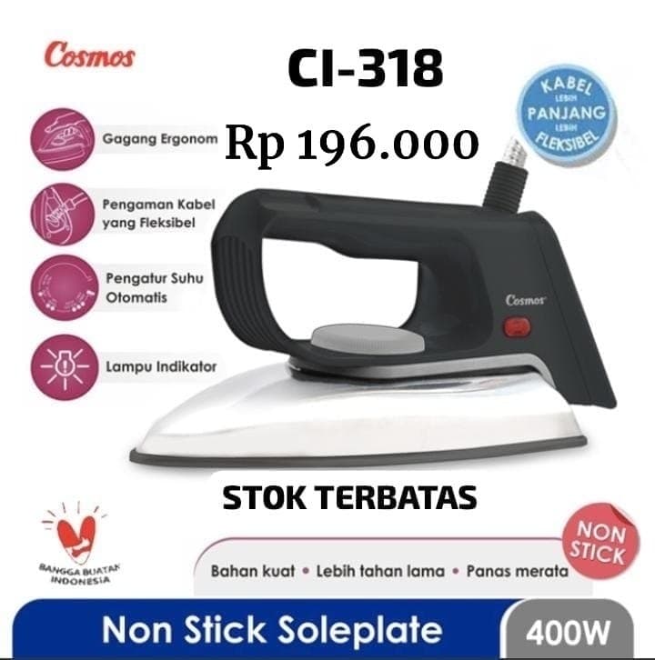 Cosmos GlidePro Setrika Listrik