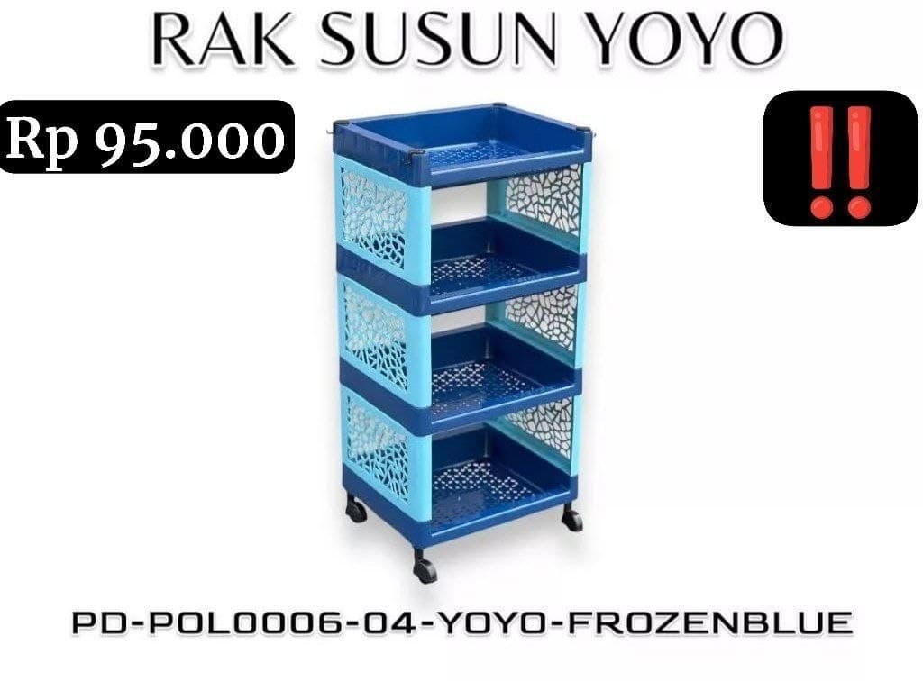 Rak Yoyo Serbaguna 4 Susun Beroda