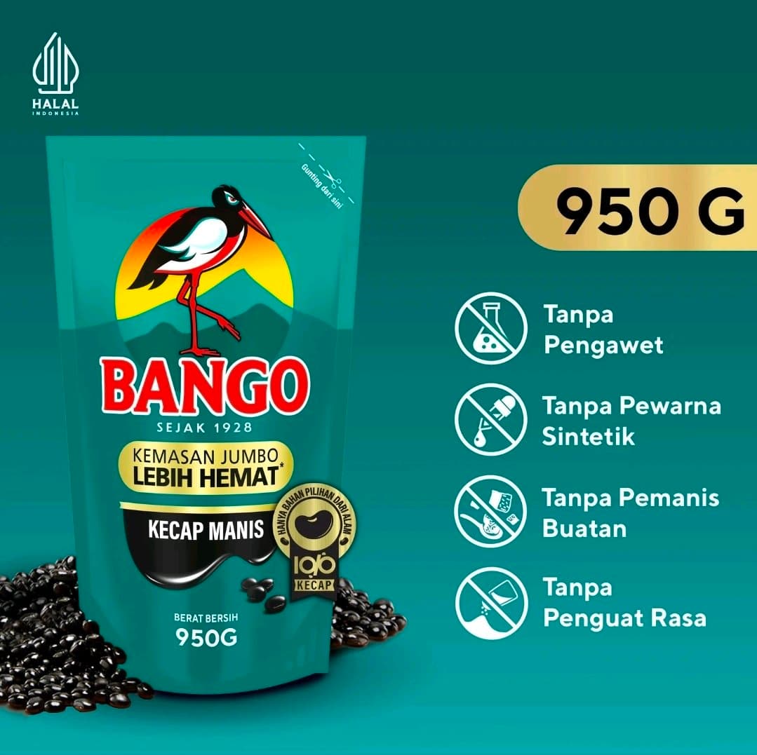 Kecap Bango 950 Gram - Kecap Manis Berkualitas Tinggi