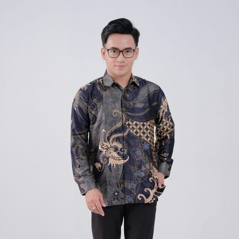 Kemeja Batik Semi Sutra Silk