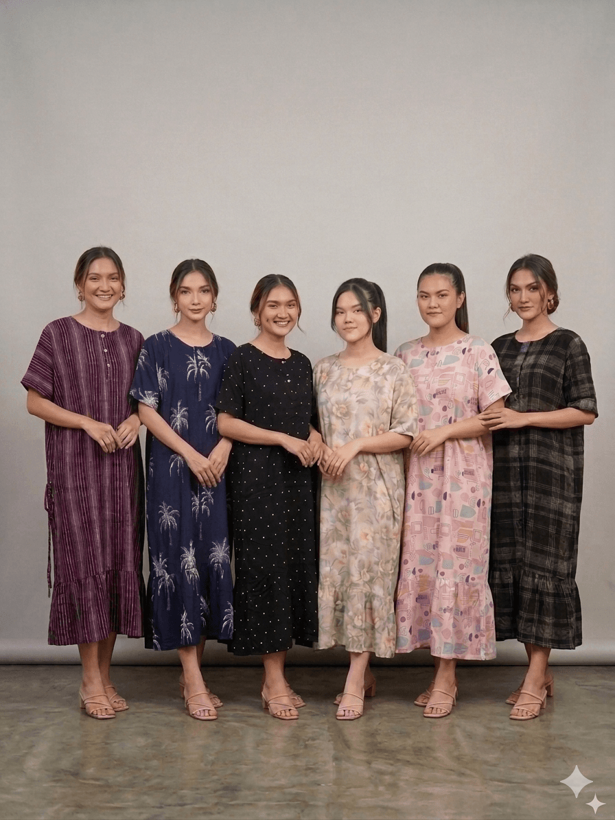 Daster Rampel Rayon Motif Kekinian Adem dan Halus