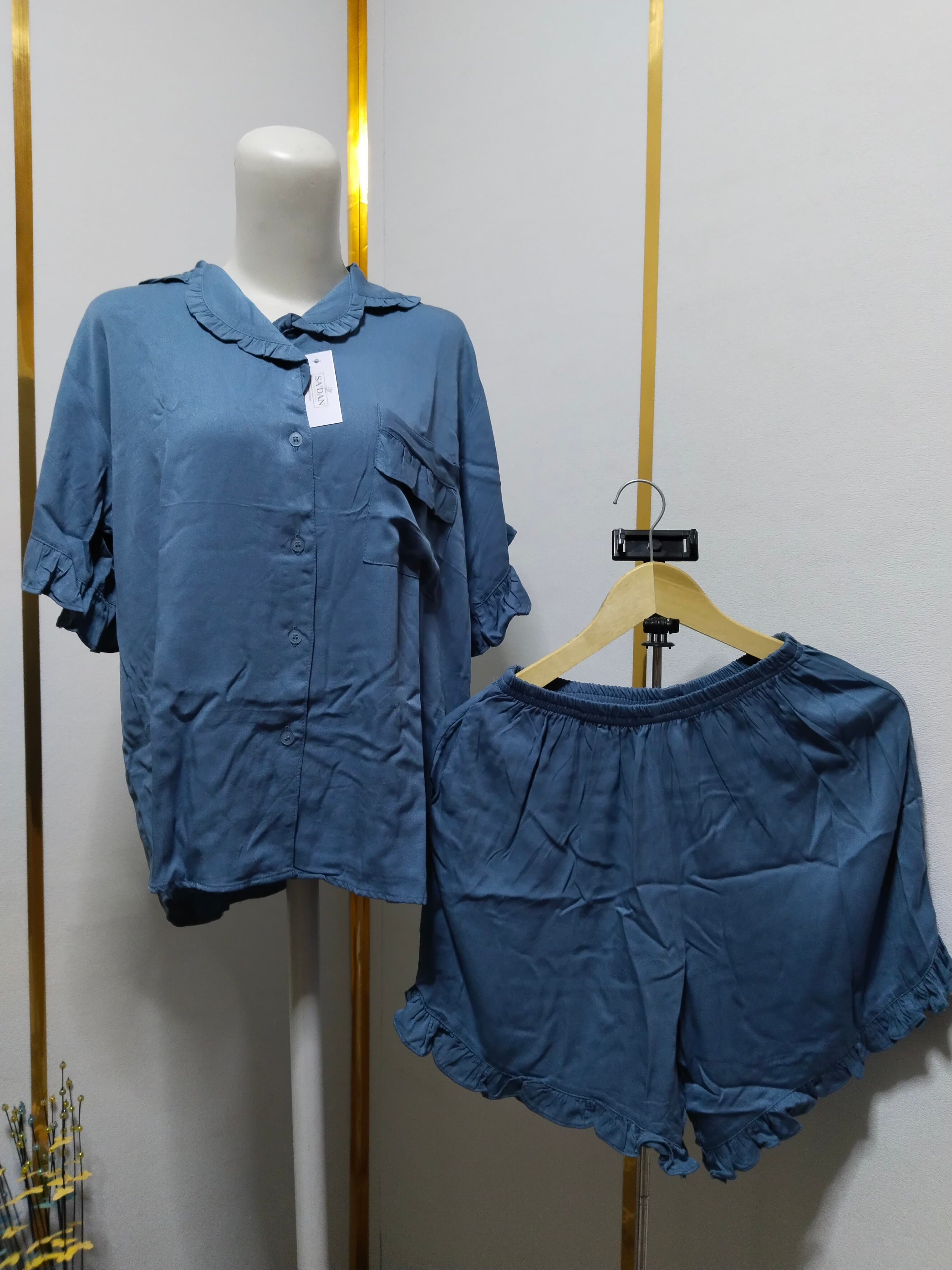 One Set Pendek Wanita Kekinian Busui Bahan Rayon Premium
